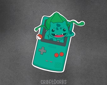 Bulbasaur Gameboy Color Matte Sticker