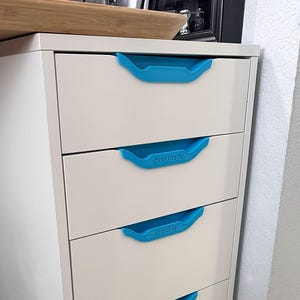 3D-printed IKEA Alex Drawer Handle - Dust Resistant, Customizable, Easy Install