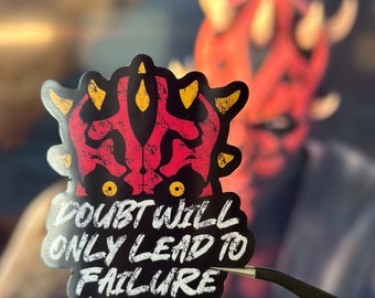 Darth Maul Vinyl Sticker: Star Wars Sith Lord