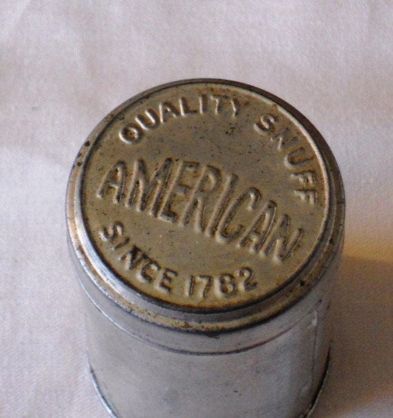 American Quality Snuff Tin Can Since 1782 Etsy