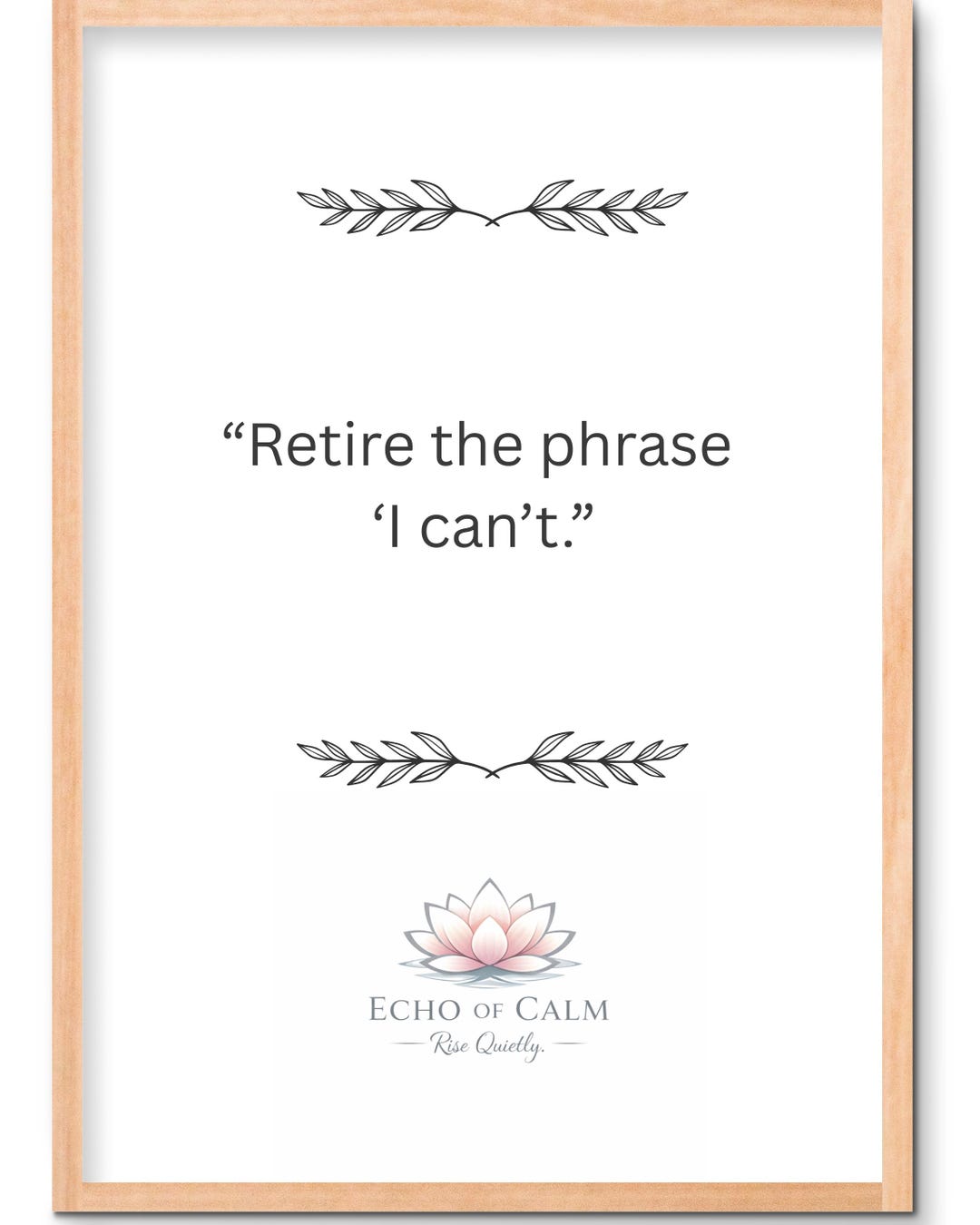 Mindfulness Quote Printable Wall Art Minimalist Calm Decor Digital ...