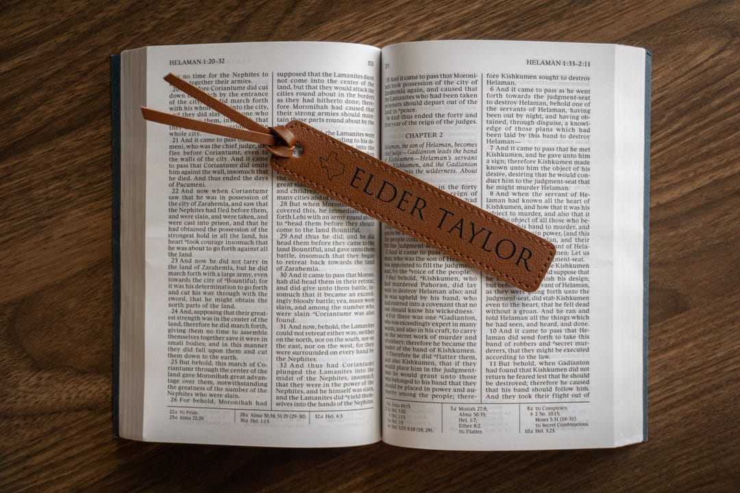 Personalized LDS Scripture Bookmark Custom Missionary Name Bookmark ...