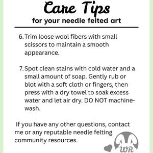 Care tips
