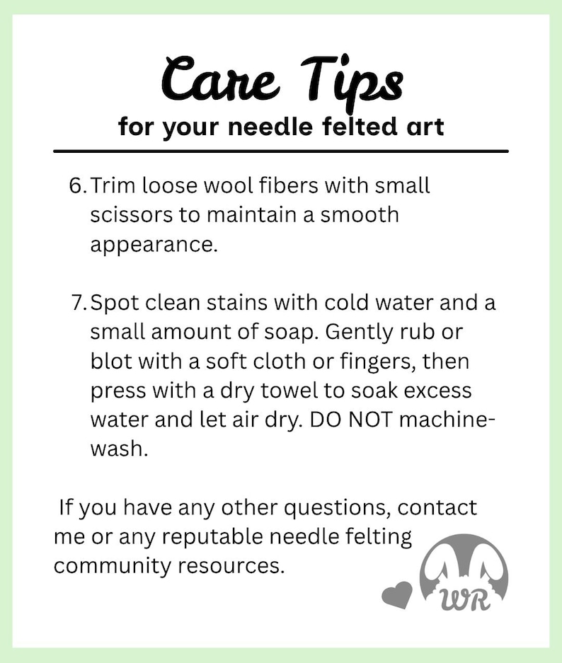 Care tips