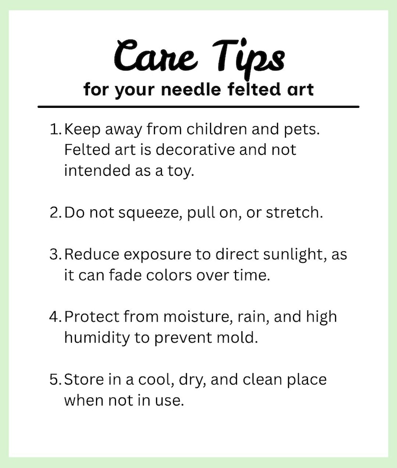 Care tips