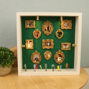 Personalized Photo Mini Museum - Custom 3D Memory Shadow Box - 11 Multi-Shape Frames - Unique Anniversary Gift