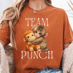 Comfort Colors® Baby Monkey Punch Shirt, Team Punch T-Shirt, Viral Monkey Graphic Tee