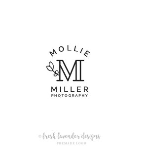 Monogram Logo, Custom Logo, Premade Logo, Logo Design, Rustic Logo, Cottage Logo, Farmhouse Logo, Initial Logo, Photography Logo, Watermark