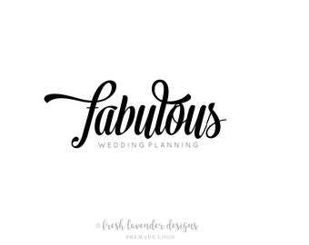 Calligraphy Logo, Custom Logo, Logo Design, Premade Logo, Photography Logo, Text Only Logo, Vintage Logo, Branding, Classic Logo, Watermark