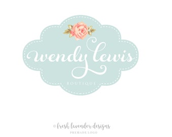 Shabby Chic Logo, Custom Logo, Logo Designer, Vintage Logo, Affordable Logo, Wedding Logo, Photography Logo, Logo Package, Watermark