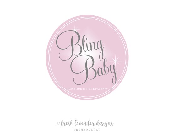 Bling Logo Custom Logo Logo Design Premade Logo Logo With Etsy