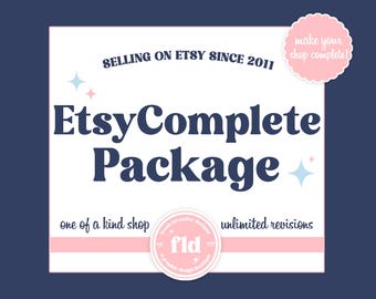 Conjunto de tienda de Etsy, banner de Etsy, gráficos de tienda de Etsy, tarjeta de visita, conjunto de Etsy personalizado, tienda de Etsy personalizada, conjunto de Etsy caprichoso, conjunto de Etsy floral