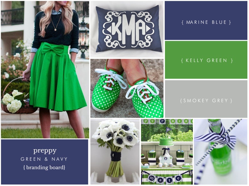 Preppy Branding Package Preppy Etsy Banner Etsy Shop Set Etsy UK