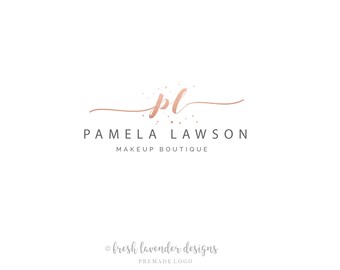 Monogram Logo, Initial Logo, Rose Gold Logo, Logo Design, Custom Logo, Photography Logo, Calligraphy Logo, Name Only Logo, Affordable Logo