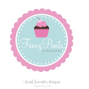 Cupcake Logo, Bakery Logo, Custom Logo, Logo Designer, Premade Logo, Premade Logo with Cupcake, Sweet Logo, Photography Logo, Affordable