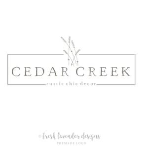 Farmhouse Logo, Rustic Logo, Custom Logo, Premade Logo, Logo Designer, Shabby Chic Logo, Hand Drawn Logo, Classic Logo, Custom Branding