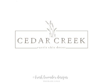 Farmhouse Logo, Rustic Logo, Custom Logo, Premade Logo, Logo Designer, Shabby Chic Logo, Hand Drawn Logo, Classic Logo, Custom Branding
