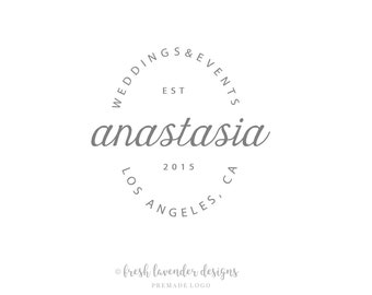 Classic Logo, Vintage Logo, Custom Logo, Premade Logo, Logo Designer, Wedding Logo, Text Only Logo,  Solid Logo, Photography Logo, Watermark