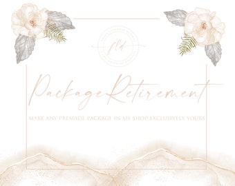 Package Retirement, One of a Kind Logo, OOAK, Exclusive Logo, Watermark, Custom Logo