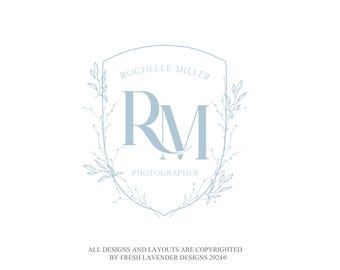Diseño de logotipo con escudo personalizado: marca comercial, logotipo con monograma