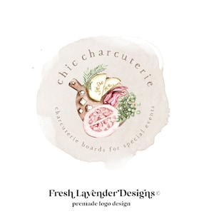 Charcuterie Logo, Custom Logo, Cheese Board Logo, Premade Logo, Branding Package, Branding Package, Business Branding, Logo Designer