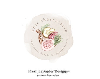 Logotipo de charcutería: paquete prediseñado de marca empresarial elegante