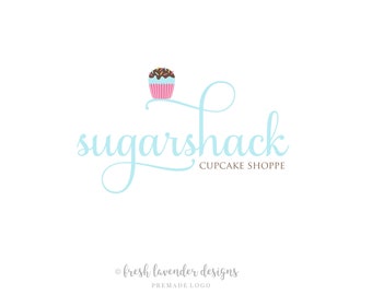 Cupcake Logo, Custom Logo, Logo Design,Premade Logo, Bakery Logo, Logo for Bakers, Sprinkles Logo, Affordable Logo, Branding