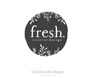 Farmhouse Logo, Custom Logo, Premade Logo, Country Logo, Hand Drawn Logo, Logo Designer, Rustic Logo, Floral Logo, Photography Logo,Branding