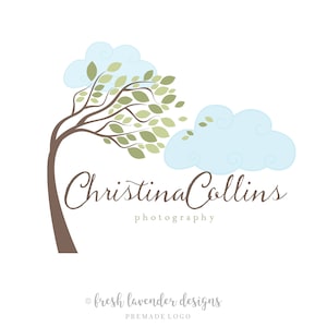 Tree Logo, Blowing Tree Logo, Logo with Tree, Custom Logo, Logo Designer, Photography Logo, Watermark, Affordable Logo, Branding Logo