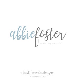 Name Only Logo, Text Logo, Custom Logo, Custom Logo Design, Logo Designer, Premade Logo, Photography Logo, Wedding Logo, Watermark, Classic image 1