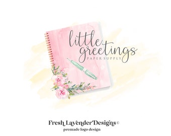 Stationary Logo, Journal Logo, Custom Logo, Premade Logo, Branding, Business Branding, Stationery Logo, Notebook Logo, Logo designer