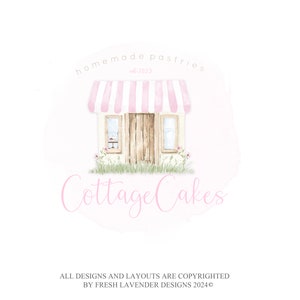 Bakery Logo, Custom Logo, Cake Logo, Boutique Logo, French Logo, Cupcake Logo, Patisserie Logo, Business Branding,  Branding, Premade Logo