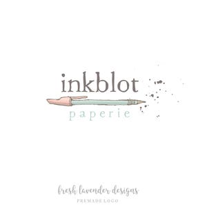 Hand Drawn Logo, Custom Logo Design, Premade Logo,Logo Branding, Logo for Paperie, Stationary Logo, Photography Logo, Hand Drawn Logo Design