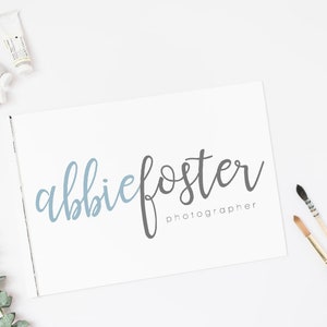 Name Only Logo, Text Logo, Custom Logo, Custom Logo Design, Logo Designer, Premade Logo, Photography Logo, Wedding Logo, Watermark, Classic image 5