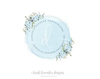 Custom Logo, Premade Logo, Magnolia Logo, Watercolor Floral Logo, Floral Logo, Florist Logo, Photography Logo, Branding Logo,Custom Branding