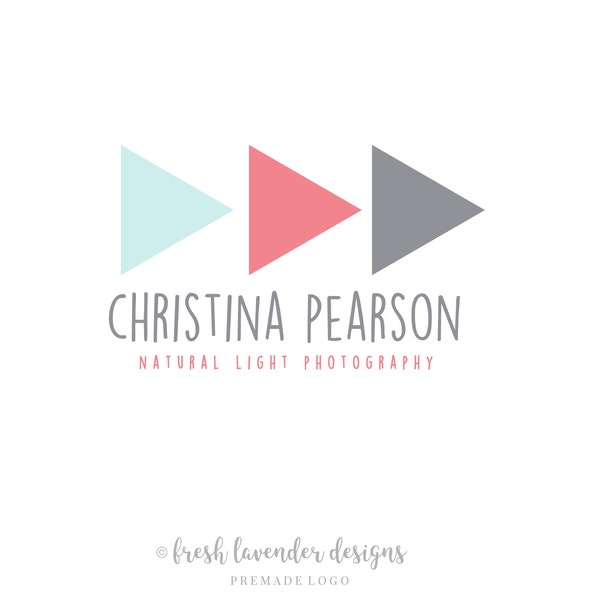 Premade Logo, Arrow Logo, Custom Logo, Logo Designer, Logo with Arrows, Bohemian Logo, Modern Logo, Photography Logo, Branding, Logo Package