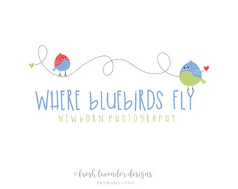 Bird Logo, Chickadee Logo, Custom Logo, Logo Design, Photography Logo, Logo with Birds, Logo with Chicks, Affordable Logo, Branding