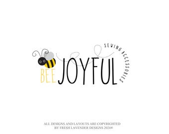 Diseño de logotipo de abeja caprichosa: marca de boutique personalizada