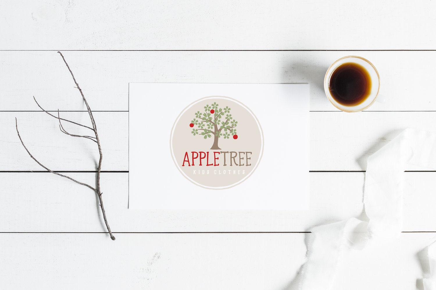 Apple Tree Logo Custom Logo Premade Logo Logo Design Logo | Etsy