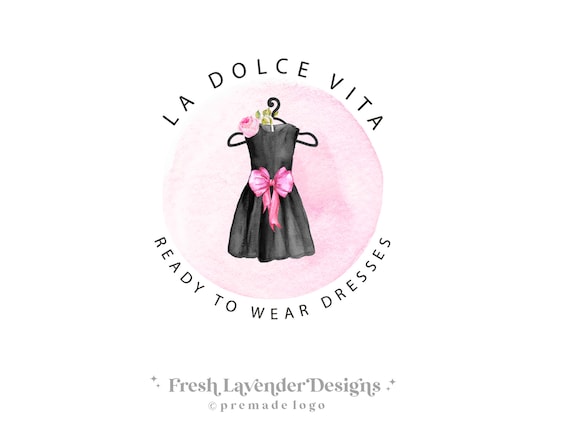 Dress Logo, Boutique Logo, Couture Logo, Custom Logo, Logo Designs, Black  Dress, Premade Logo, Branding, Branding Package, Logo Designer - Etsy