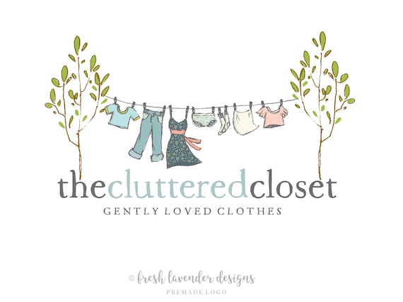 Clothesline Logo, Custom Logo, Logo Design, Premade Logo, Hand Drawn Logo,  Clothes Logo, Whimsical Logo, Nature Logo, Custom Branding -  Canada