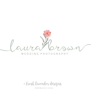 Custom Logo, Floral Logo,Nature Logo, Organic Logo, Flower Logo, Premade Logo, Branding, Custom Branding, Photography Logo, Boutique Logo