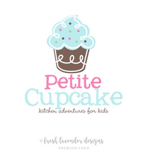 Cupcake Logo, Logo with Cupcakes, Bakery Logo, Custom Logo, Logo Designer, Premade Logo, Premade Cupcake Logo, Affordable Logo
