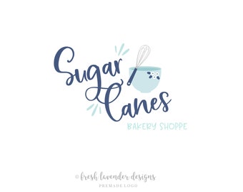 Baking Logo, Logo for Bakers, Custom Logo, Custom Logo Design, Logo Designer, Premade Logo, Logo with a whisk, Watermark, Affordable Logo