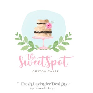 Cake Logo, Bakery Logo, Custom Logo, Logo Designer, Logo for Bakers, Affordable Logo, Premade Logo, Cooking Logo, Baking Logo, Branding