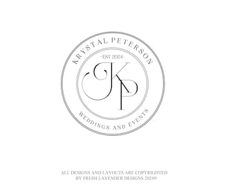 Diseño de logotipo monograma elegante: marca empresarial personalizada