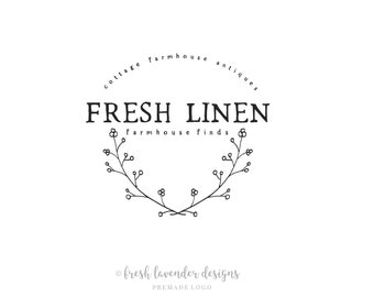 Rustic Farmhouse Logo Design: Custom Hand-Drawn Branding