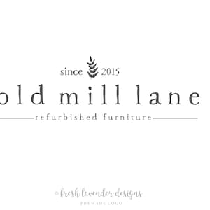 Rustiek logo, premade logo, aangepast logo, logo ontwerp, cottage logo, klassiek logo, fotografie logo, bruiloft logo, branding, logo pakket