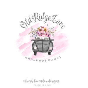 Premade Logo, VW Logo, Car Logo, Custom Logo, Logo Design, Photography Logo, Floral Logo, Vintage Logo, Volkswagen Logo, Custom Branding