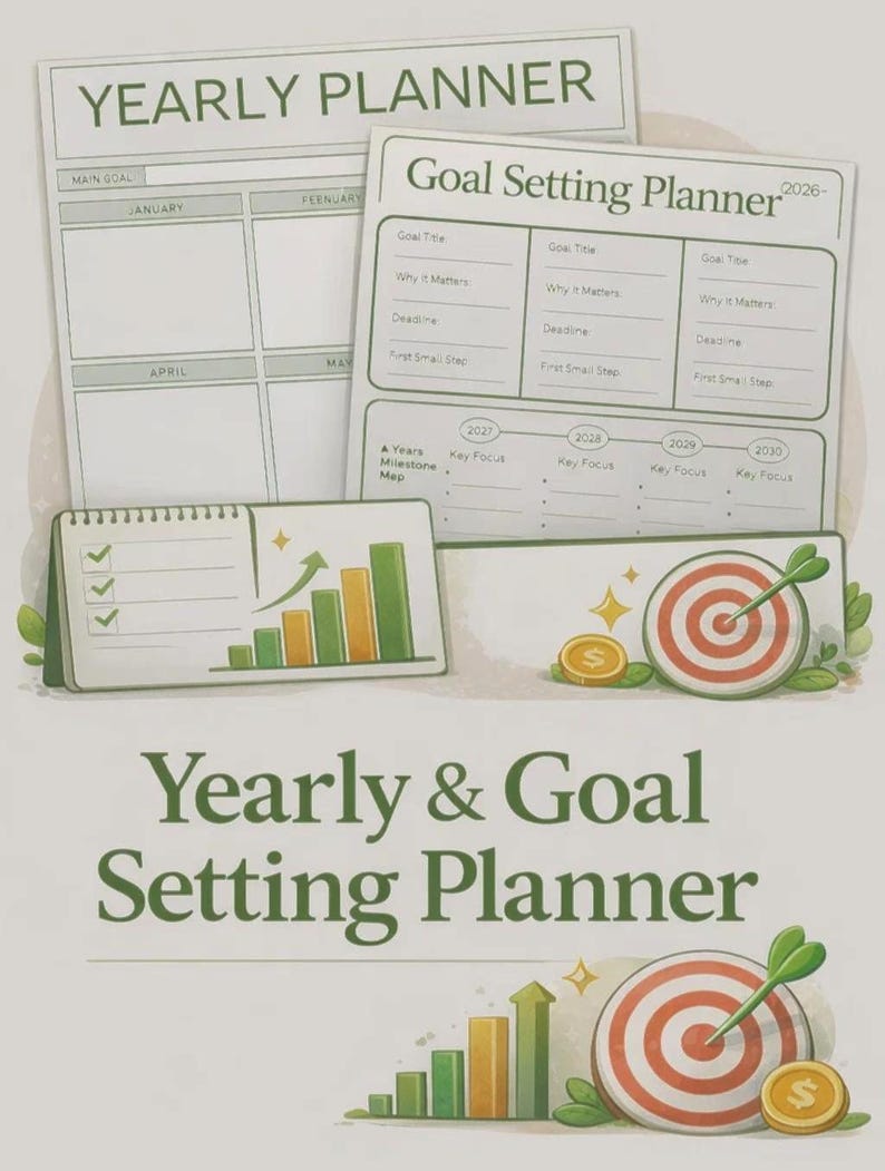 Goal Setting Planner Printable, Personal Development Planner, Life ...